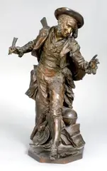 Figaro by Jean-Baptiste Carpeaux, Bronze à patine brune nuancée, sold Oct 2013