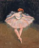 Ballerine by Augustin Grass-Mick, Pastel sur carton, sold Oct 2013