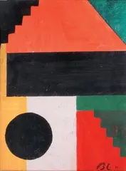 Composition by Boris Lacroix, 1932, Gouache sur carton, sold Oct 2013