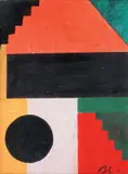 Composition by Boris Lacroix, 1932, Gouache sur carton, sold Oct 2013