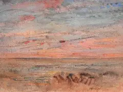 Marine by François-Auguste Ravier, Aquarelle, sold Jun 2013