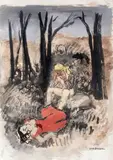 La mort de Carmen by Yves Brayer, Aquarelle gouachée, sold Jun 2013