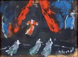 Scène de théâtre by Christian Bérard, Gouache et pastel, sold Jun 2013