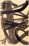 Composition by Pierre Soulages, 1947, Lithographie en couleur, sold May 2013