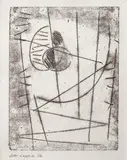 Composition by Jean Leppien, 1952, Monotype signé et daté «52», sold Apr 2013