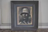Soldat by José Luis Rey Vila, Pastel et lavis, sold May 2021