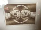 Championnat du monde de boxe Monzon vs Bouttier by Luigi Castigioni, Lithographie signée, justifiée, sold Apr 2021