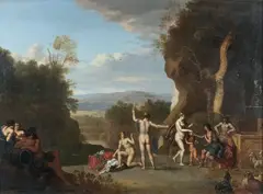Le Jugement de Pâris by Daniel Vertangen, Panneau de chêne, une planche, non parqueté, sold Mar 2021