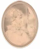 Portrait de femme assise by John Downman, Aquarelle, crayon noir et estompe, sold Feb 2021