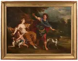 Vénus et Adonis by Pierre-Jacques Cazes, Toile, sold Feb 2021