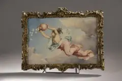 Allégorie de la Nuit by François Emile Ehrmann, Aquarelle sur papier marouflé sur carton, sold Dec 2020