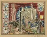 Projet de tapisserie pour le Vatican ? by Georges Devèche, Gouache signée en bas à droite, sold Dec 2020