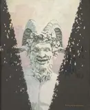 Tête de faune by François de Marliave, Gouache, sold Dec 2020