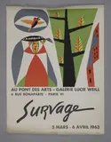 Sans titre by Léopold Survage, Affiche lithographique illustrée, imprimée par Mourlot, pour l'exposition de l'artiste à l, sold May 2023