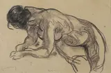 Nu by Pierre Combet-Descombes, 1930, Pastel et fusain, portant le cachet de la signature en bas à gauche, sold May 2023