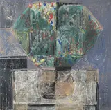 Grand bouquet by Crikor Garabetian, Technique mixte, gouache et encre signée sur le côté droit, sold May 2023