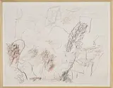 Scène animée by Aurel Cojan, 1993, Pastel, fusain et mine de plomb, sold May 2023