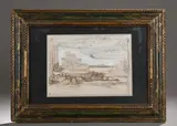 Château des sables", n° 395 by Eugène Gabritchevsky, Gouache sur papier Au dos, sold May 2023