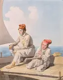 Les deux marins by Alexandre Pavlovich Brullov, Aquarelle et mine de plomb sur papier, sold Jun 2021