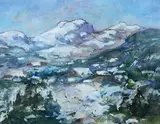 Les Alpilles by Marcel Parturier, Aquarelle et gouache, sold Jun 2021