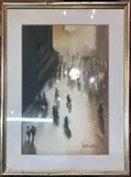 L homme et l espace by Rodoljub Anastasov, 1993, Aquarelle, sold Jun 2021