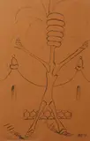 Le rébus by Man Ray, 1939, Encre sur papier signé au crayon, sold Dec 2015