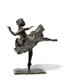 Ballerine en mouvement by Boris Frödman-Cluzel, Bronze à patine brune, sold Oct 2024