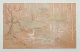 Rêve de cygne by William Degouve de Nuncques, 1896, Pastel sur papier, sold Jun 2015