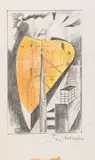 Anvers s'agrandit by Joris Minne, Crayon et aquarelle sur carton, sold Jun 2015