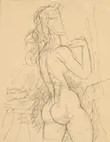 Nu féminin by Marcel Gromaire, 1959, Lithographie sur papier Réalisée en hommage à Raoul Dufy, sold Nov 2023