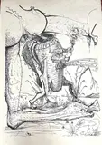 Les songes drolatiques de Pantagruel II - 1973 by Salvador Dalí, Lithographie sur papier Japon, sold Nov 2023