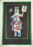 Composition aux timbres by Roger Bezombes, Lithographie, sold Nov 2023