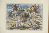 Paris, Rue Lepic by Gen Paul, Pastel sur papier, sold Nov 2023