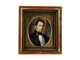 H.v.c." Miniaturportrait Eines Herren by Monogrammist des Biedermeier H.V.C., watercolor, offered Apr 2018