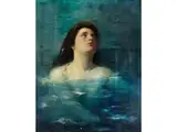 Wassernymphe mit Libelle by Villi Süppen, oil on canvas, sold Mar 2026