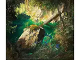 Untitled by Eduard von Handel-Mazetti, oil on board, sold Dec 2022