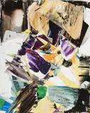 Sans titre by Marcelle Ferron, 1961, oil on canvas, sold Jul 2020