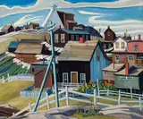 Town of Cobalt by Yvonne McKague Housser, oil on canvas, sold Jul 2020