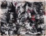Sans titre by Jean Paul Riopelle, 1962, gouache and ink on paper, sold Nov 2020