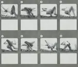 Storyboard for Reclining Figure Moving by Graham Coughtry, 1975, mixed media on paper, sold Nov 2020