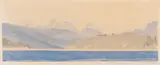 Agamemnon Channel, British Columbia by Walter J. Phillips, 1936, colour woodcut on paper, sold Nov 2020