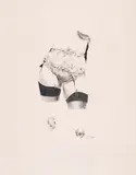 Trappings by Dennis Eugene Norman Burton, graphite on paper, sold Nov 2020