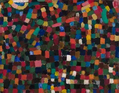 Untitled (Mosaic) by Jan Müller, oil on canvas, sold Oct 2020