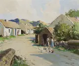 At Doochary, Donegal by Maurice Canning Wilks, oil on canvas, sold Oct 2020