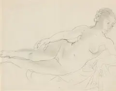 Nu couché by Raoul Dufy, 1932, Bleistift auf Bütten, sold Dec 2017