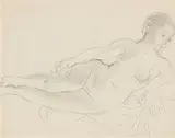 Nu couché by Raoul Dufy, 1932, Bleistift auf Bütten, sold Dec 2017