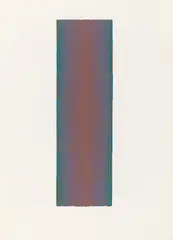 Ohne Titel (Streifenbild) by Johannes Gecelli, 1981, Gouache und Bleistift auf Velin, sold Jun 2019