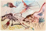 Kleine Komposition III (Ischia als Traumlandschaft) by Werner Gilles, 1959, Aquarell und Deckweiß auf Bütten, sold Nov 2014