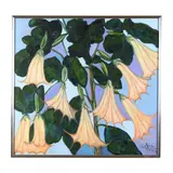 Trumpet Flowers by Nicholas Burton Bragg, Oil on canvas, sold Feb 2024