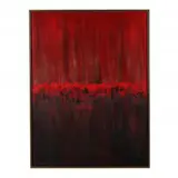 Red and Black Abstract by Marcia DiMartino, Oil on canvas, sold Feb 2024